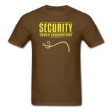 "Security Ebola Laboratory" - Men's T-Shirt brown / S - LabRatGifts - 4