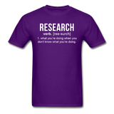 "Research" (white) - Men's T-Shirt purple / S - LabRatGifts - 3