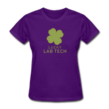 "Lucky Lab Tech" - Women's T-Shirt purple / S - LabRatGifts - 5