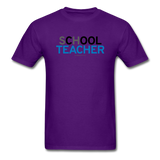 "sChOOL Teacher" - Men's T-Shirt purple / S - LabRatGifts - 5