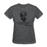 "Albert Einstein: T-Shirts Quote" - Women's T-Shirt deep heather / S - LabRatGifts - 5