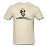"Albert Einstein: Knowledge Quote" - Men's T-Shirt khaki / S - LabRatGifts - 11