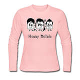 "Heavy Metals" - Women's Long Sleeve T-Shirt light pink / S - LabRatGifts - 4
