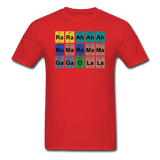 "Lady Gaga Periodic Table" - Men's T-Shirt red / S - LabRatGifts - 9