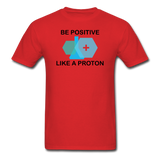 "Be Positive" (black) - Men's T-Shirt red / S - LabRatGifts - 10
