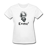 "Albert Einstein: E=mc²" - Women's T-Shirt white / S - LabRatGifts - 1