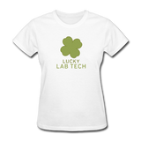 "Lucky Lab Tech" - Women's T-Shirt white / S - LabRatGifts - 1