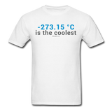 "-273.15 ºC is the Coolest" (gray) - Men's T-Shirt white / S - LabRatGifts - 1