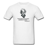 "Albert Einstein: T-Shirts Quote" - Men's T-Shirt white / S - LabRatGifts - 1
