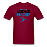 "World's Best Science Teacher" - Men's T-Shirt burgundy / S - LabRatGifts - 11