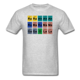 "Lady Gaga Periodic Table" - Men's T-Shirt heather gray / S - LabRatGifts - 14
