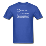 "Technically the Glass is Full" - Men's T-Shirt royal blue / S - LabRatGifts - 6