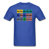 "Lady Gaga Periodic Table" - Men's T-Shirt royal blue / S - LabRatGifts - 7