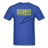 "Security E. Coli Laboratory" - Men's T-Shirt royal blue / S - LabRatGifts - 8