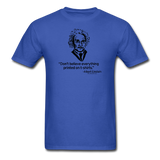 "Albert Einstein: T-Shirts Quote" - Men's T-Shirt royal blue / S - LabRatGifts - 6