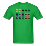 "Lady Gaga Periodic Table" - Men's T-Shirt bright green / S - LabRatGifts - 8