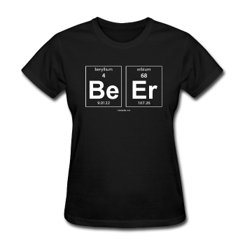 "BeEr" - Women's T-Shirt black / S - LabRatGifts - 1