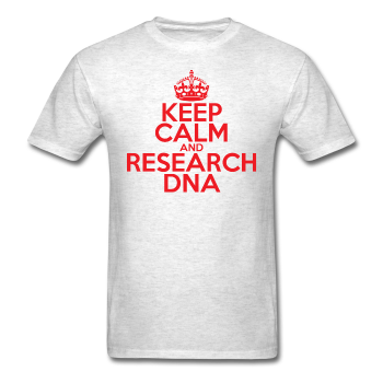 Keep Calm and Research DNA (red) - Men's T-Shirt