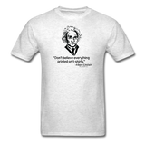 "Albert Einstein: T-Shirts Quote" - Men's T-Shirt light oxford / S - LabRatGifts - 2