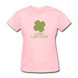 "Lucky Lab Tech" - Women's T-Shirt pink / S - LabRatGifts - 2