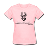 "Albert Einstein: Logic Quote" - Women's T-Shirt pink / S - LabRatGifts - 2