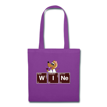 "WINe Periodic Table" - Tote Bag purple / One size - LabRatGifts - 1