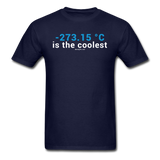 "-273.15 ºC is the Coolest" (white) - Men's T-Shirt navy / S - LabRatGifts - 10