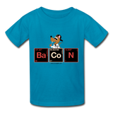 "Bacon Periodic Table" - Kids T-Shirt turquoise / XS - LabRatGifts - 2