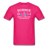 "Science Doesn't Care" - Men's T-Shirt fuchsia / S - LabRatGifts - 10