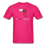 Cute & Geeky "A-Mean-Oh Acid" Men's T-Shirt | LabRatGifts fuchsia / S - LabRatGifts - 8