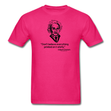 "Albert Einstein: T-Shirts Quote" - Men's T-Shirt fuchsia / S - LabRatGifts - 11