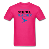 "World's Best Science Teacher" - Men's T-Shirt fuchsia / S - LabRatGifts - 2