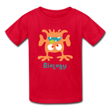 "Biology Monster" - Kids' T-Shirt red / XS - LabRatGifts - 3