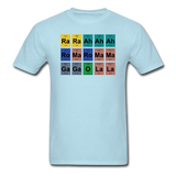 "Lady Gaga Periodic Table" - Men's T-Shirt powder blue / S - LabRatGifts - 13