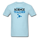"World's Best Science Teacher" - Men's T-Shirt powder blue / S - LabRatGifts - 13