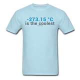 "-273.15 ºC is the Coolest" (gray) - Men's T-Shirt powder blue / S - LabRatGifts - 15