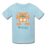 "Biology Monster" - Kids' T-Shirt powder blue / XS - LabRatGifts - 5