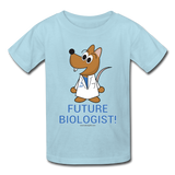 "Future Biologist" (Matt) - Kids' T-Shirt powder blue / XS - LabRatGifts - 1