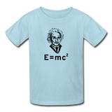 "Albert Einstein: E=mc²" - Kids' T-Shirt powder blue / XS - LabRatGifts - 2