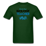 "World's Best Biology Teacher" - Men's T-Shirt forest green / S - LabRatGifts - 11