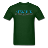 "-273.15 ºC is the Coolest" (gray) - Men's T-Shirt forest green / S - LabRatGifts - 16