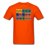 "Lady Gaga Periodic Table" - Men's T-Shirt orange / S - LabRatGifts - 11