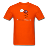Cute & Geeky "A-Mean-Oh Acid" Men's T-Shirt | LabRatGifts orange / S - LabRatGifts - 9