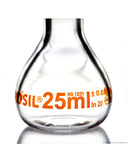 Volumetric Flask - Wide Neck - With Glass I/C Stopper - Class A with Batch certificate - 25 mL