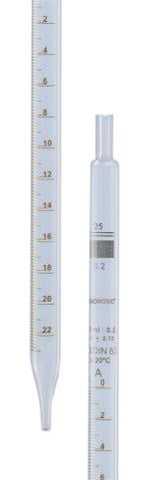Borosil® Pipettes, Measuring (Mohr), Class B, 2.0mL x 0.02mL, CS/20