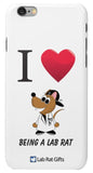 "I ♥ Being A Lab Rat" - iPhone 6/6s Case Default Title - LabRatGifts - 2