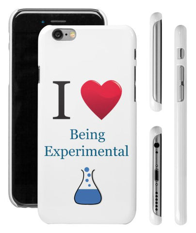 "I ♥ Being Experimental" - iPhone 6/6s Case  - LabRatGifts - 1