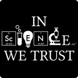 "In Science We Trust" (white) - Men's T-Shirt  - LabRatGifts - 12