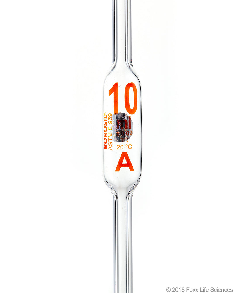 Borosil Class A Volumetric Pipettes, Batch Certificate - LabShopNow.com
