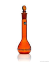 Borosil Wide-Neck Volumetric Flask with Glass Stopper, Class A